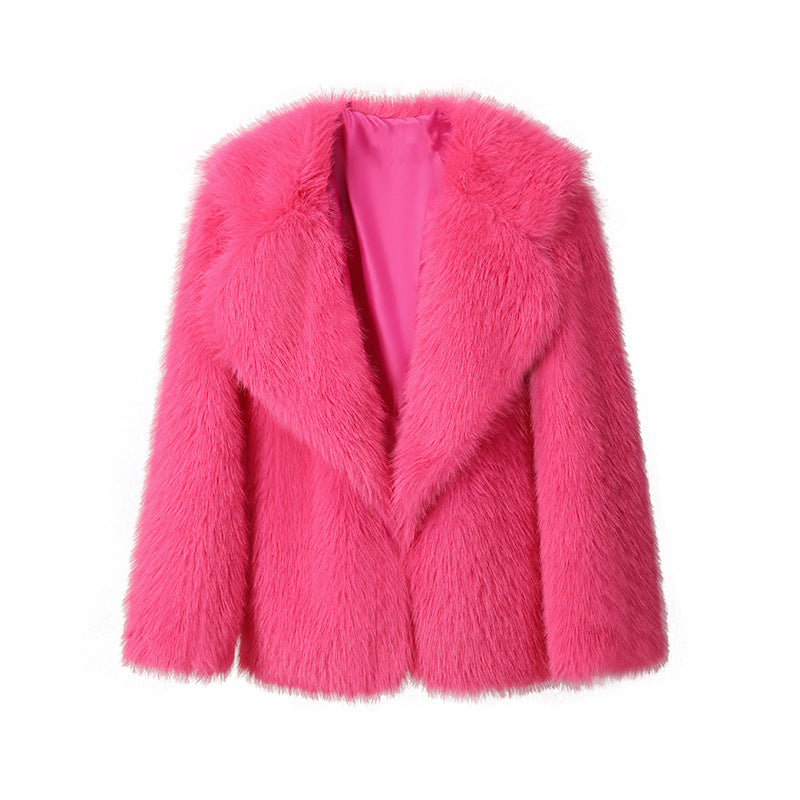 Veste courte en fausse fourrure – Douceur cocoon et élégance