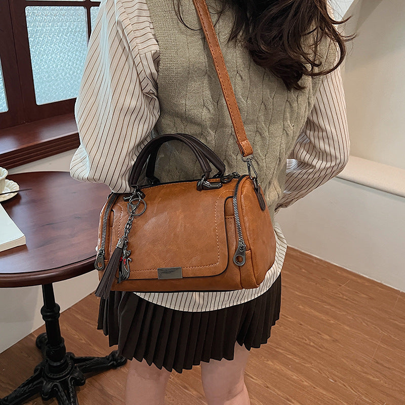 Sac bandoulière matelassé – Chaîne dorée et élégance urbaine