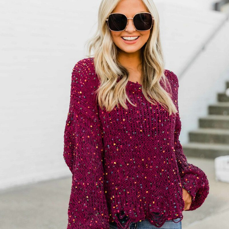Sweater Boatneck Lantern Sleeves