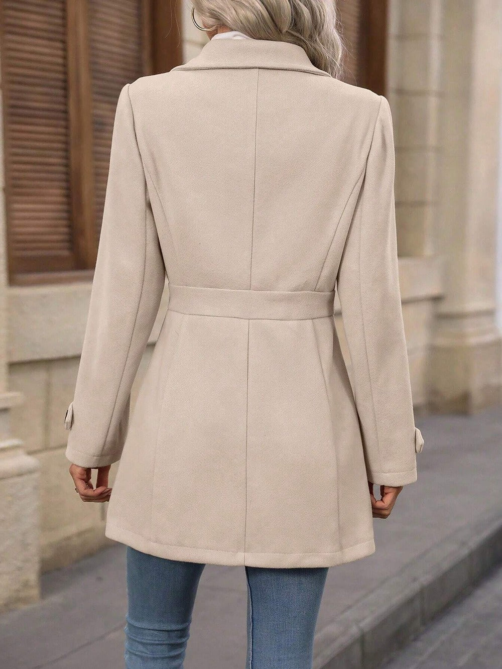 Trench Court Moderne Féminin