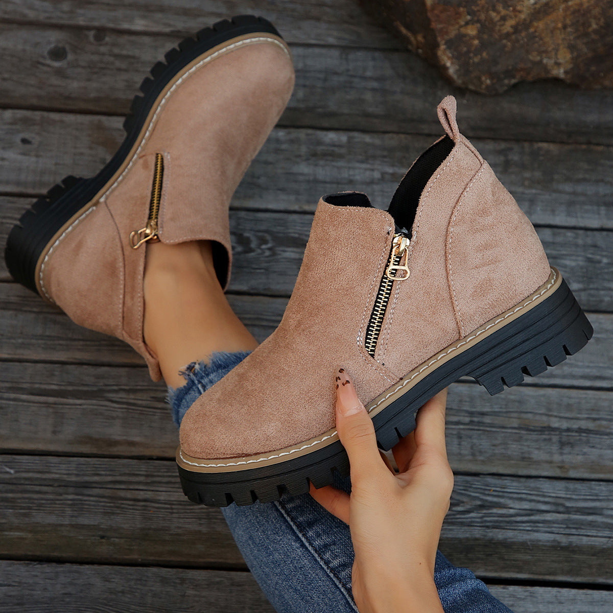 Bottines Urbaines Zippées
