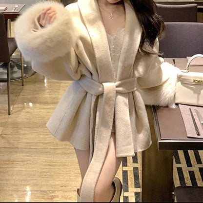 Veste glamour fourrure