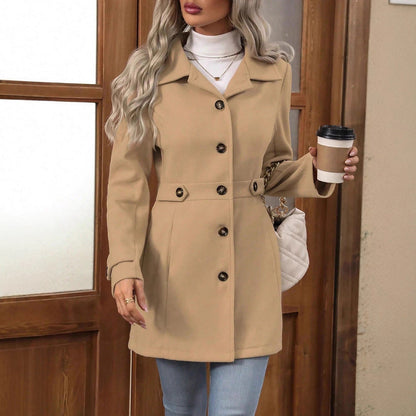 Trench Court Moderne Féminin