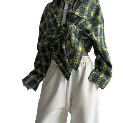 Chemise à carreaux oversize – Style casual et tendance