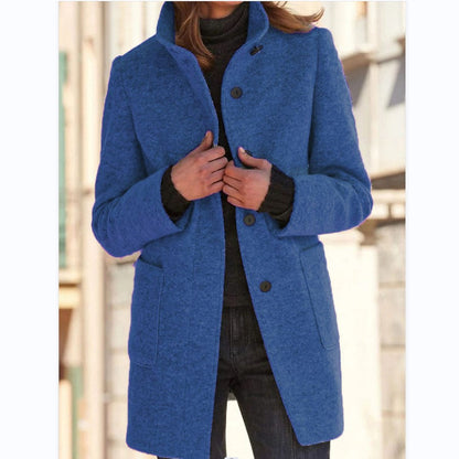 Manteau col cheminée chic et chaud