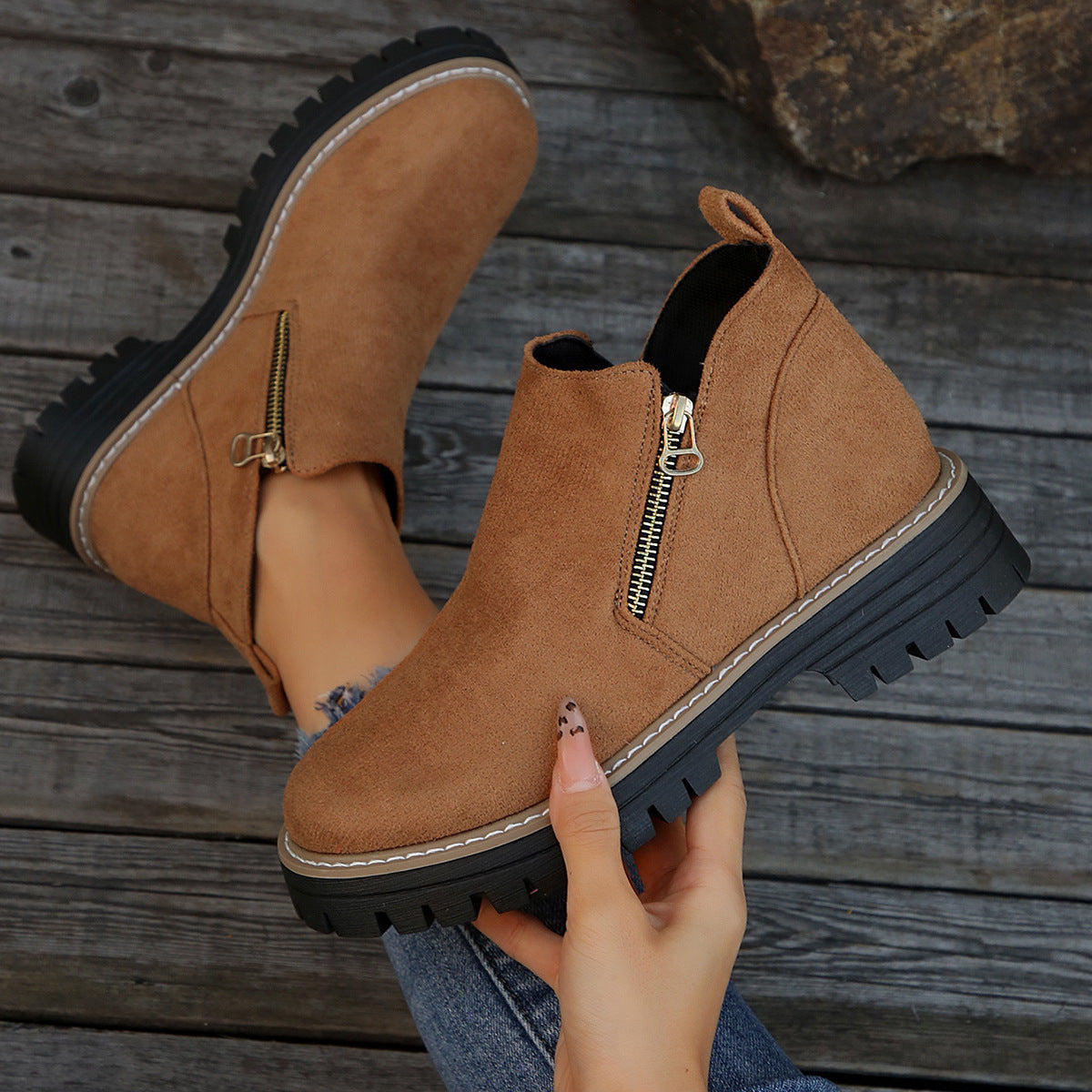 Bottines Urbaines Zippées