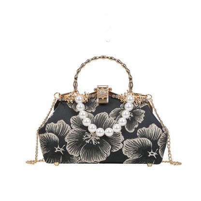 Sac Perle Souple Poignées Courtes