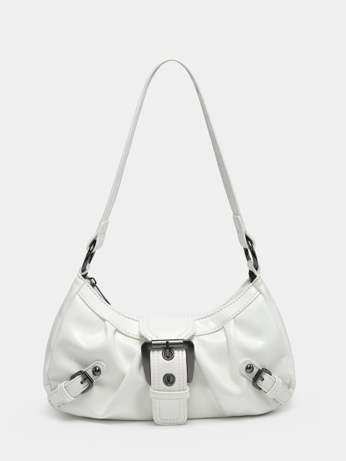 Sac baguette rétro – Boucle statement et allure vintage