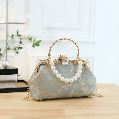 Sac Perle Souple Poignées Courtes