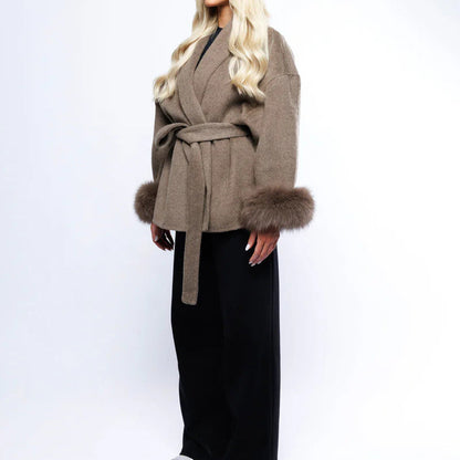 Veste glamour fourrure