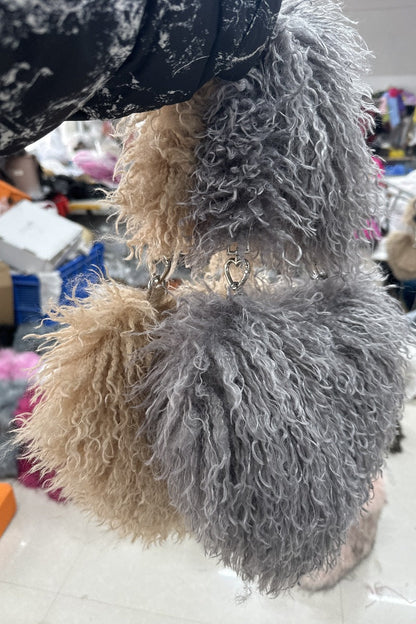 Sac Cœur Peluche Tendre Luxe