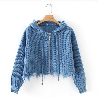 Pull Oversize Épaules Dénudées Maille Fluffy
