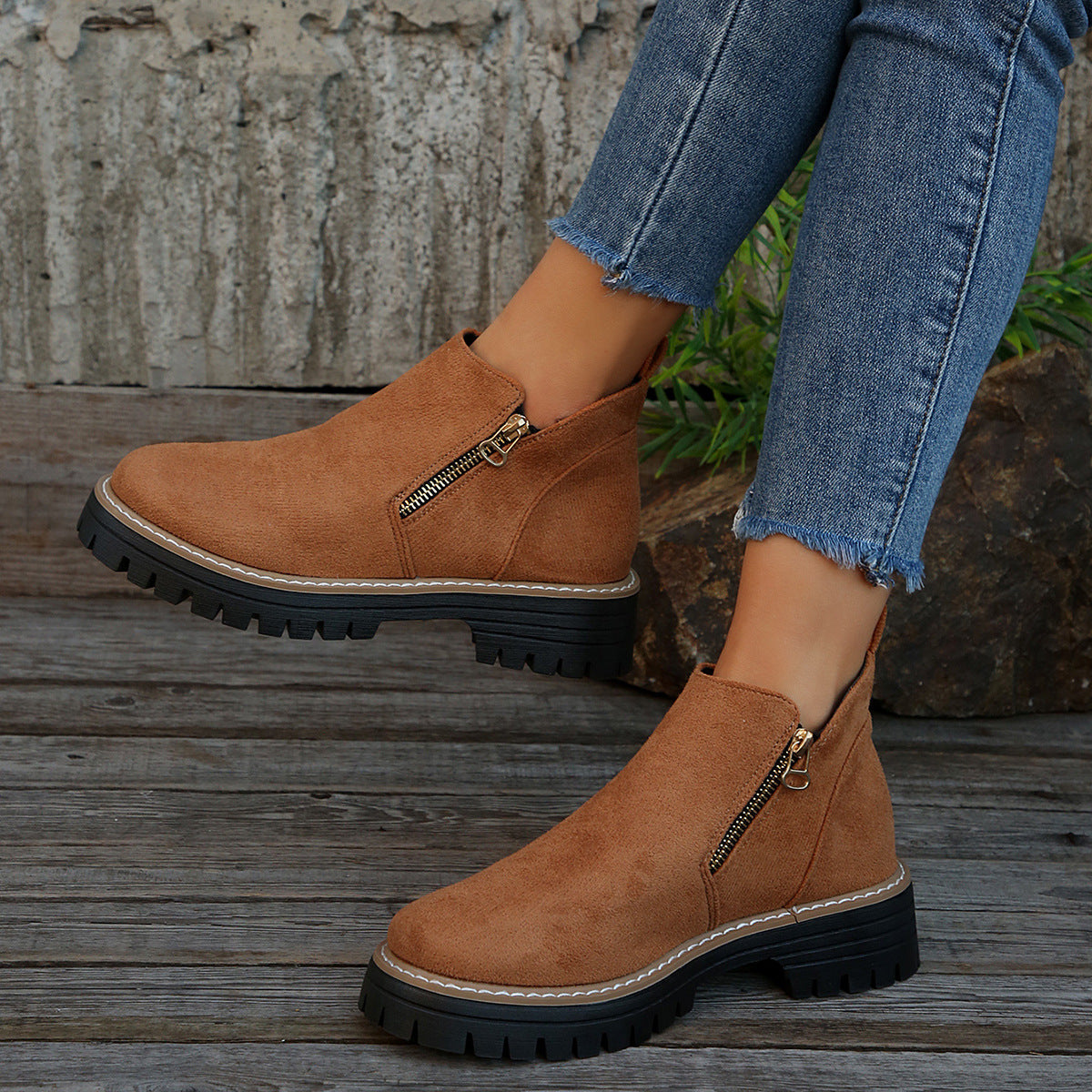 Bottines Urbaines Zippées