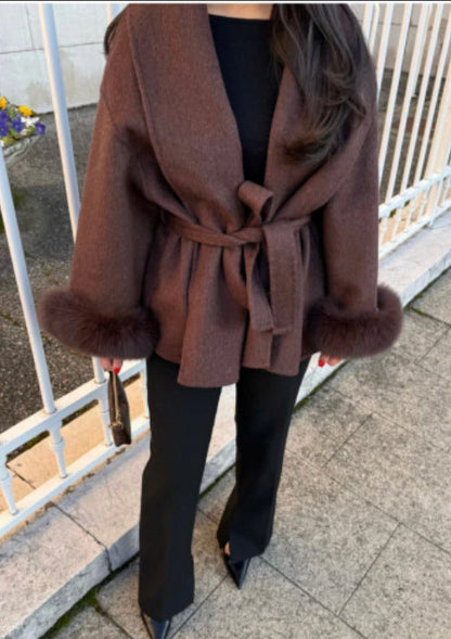 Veste glamour fourrure