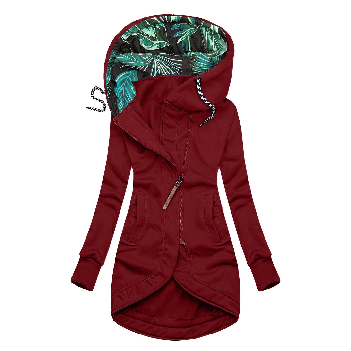 Veste à Capuche à Manches Longues