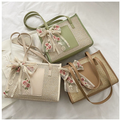 Sac Shopper Tissé Texture Raffinée