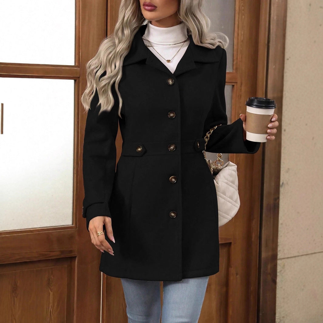 Trench Court Moderne Féminin