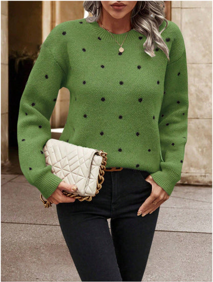 Pull en maille à pois – Touche féminine
