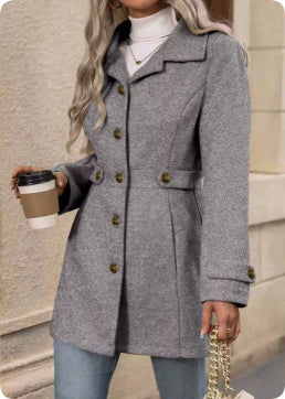 Trench Court Moderne Féminin