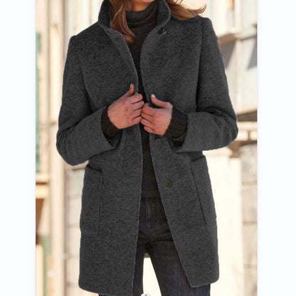 Manteau col cheminée chic et chaud