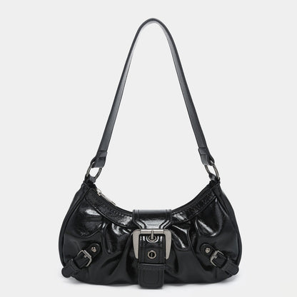 Sac baguette rétro – Boucle statement et allure vintage