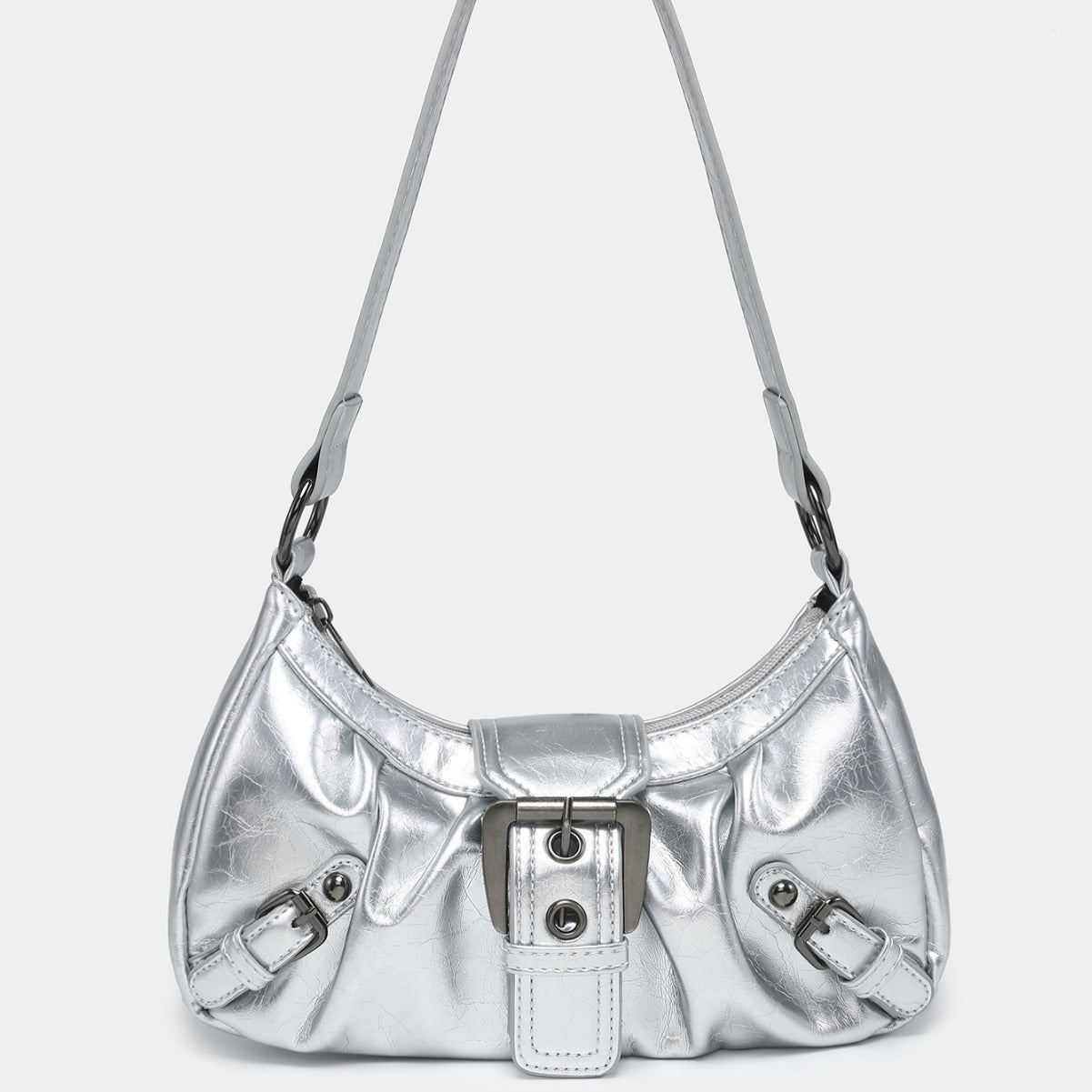 Sac baguette rétro – Boucle statement et allure vintage
