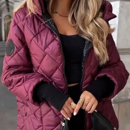 Veste matelassée à capuche zippée