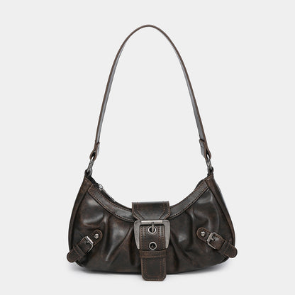 Sac baguette rétro – Boucle statement et allure vintage