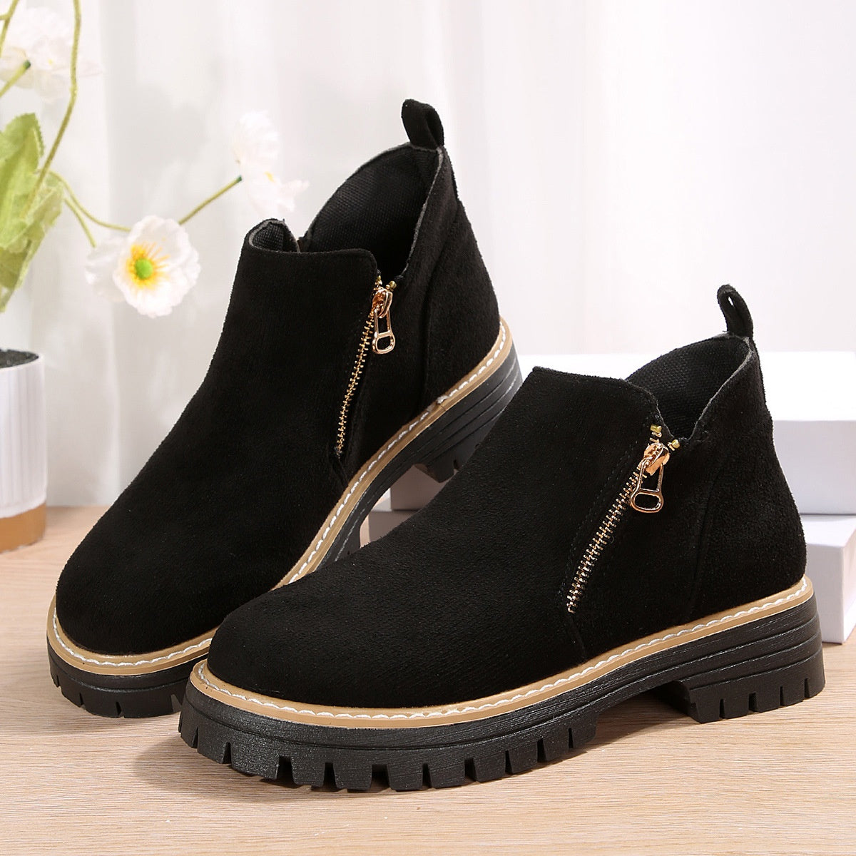 Bottines Urbaines Zippées