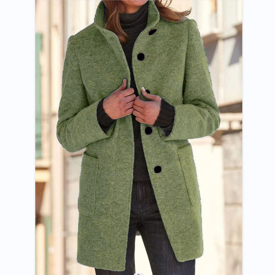 Manteau col cheminée chic et chaud