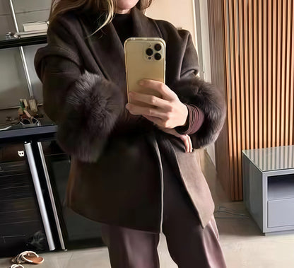 Veste glamour fourrure