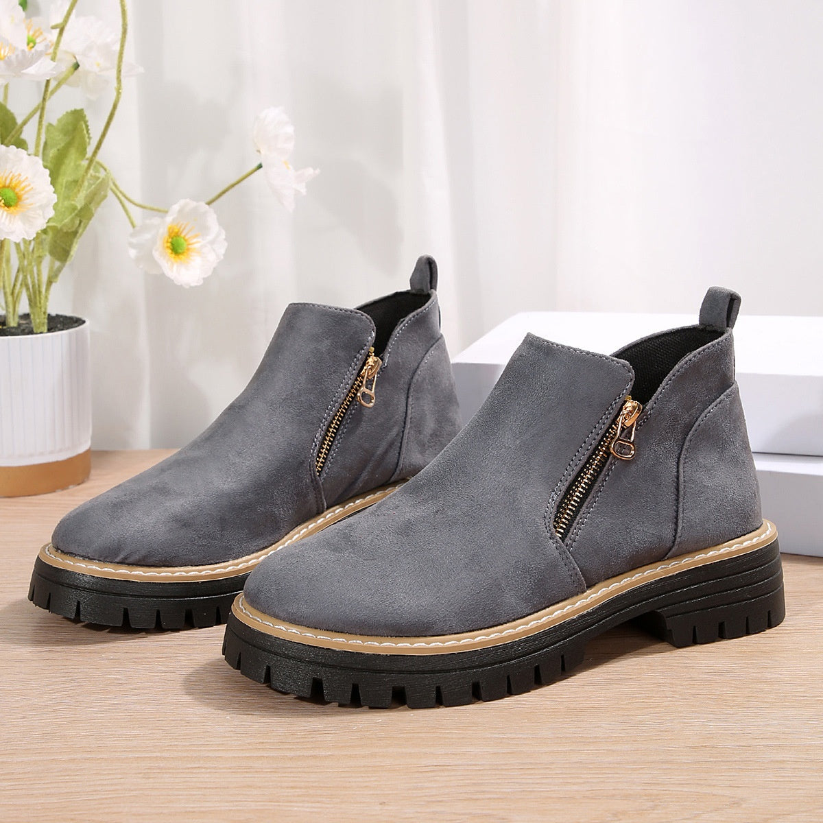 Bottines Urbaines Zippées